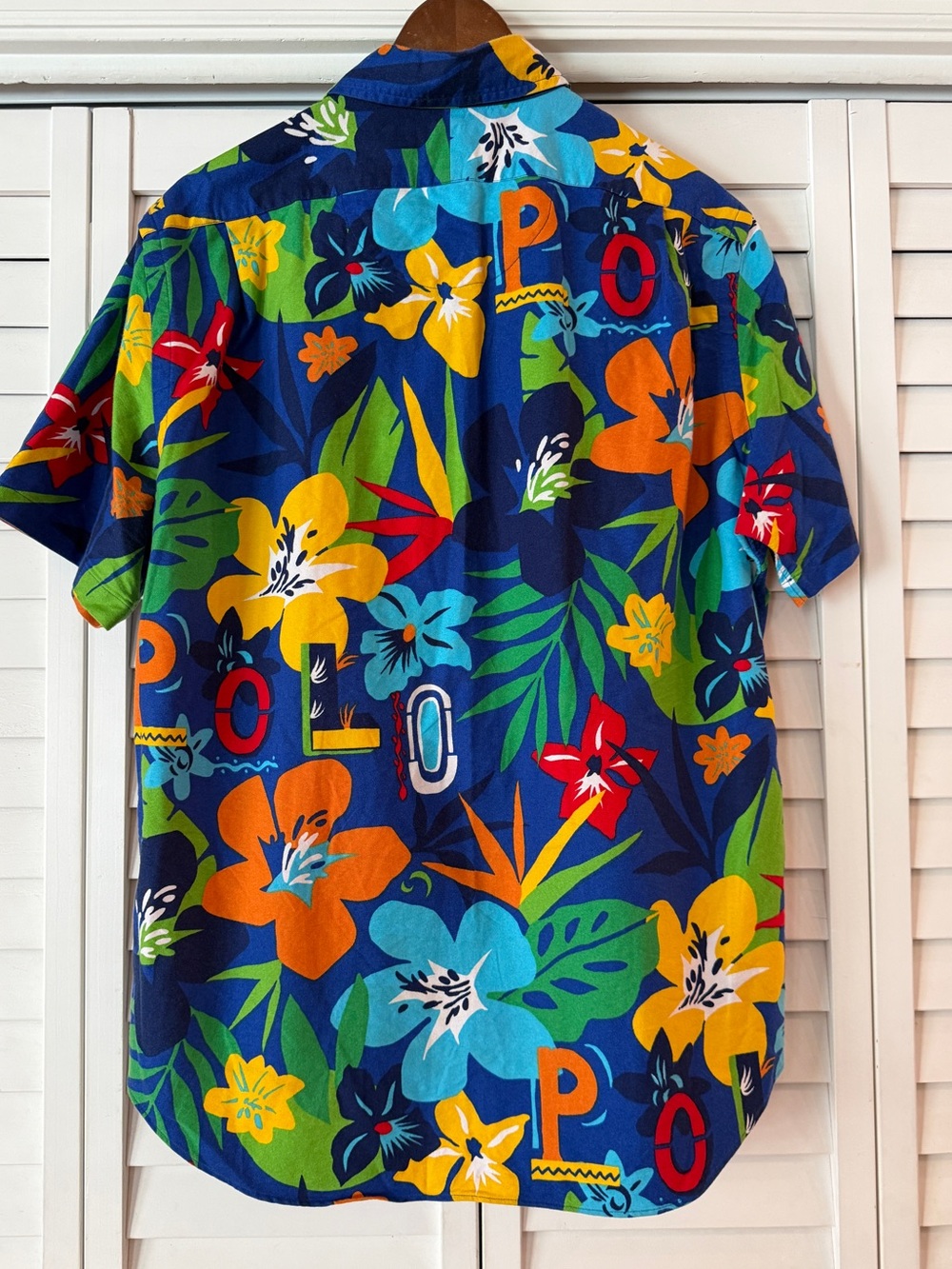 Ralph Lauren Floral Tropical Print Button Up Shirt - Size L - Picture 5 of 7